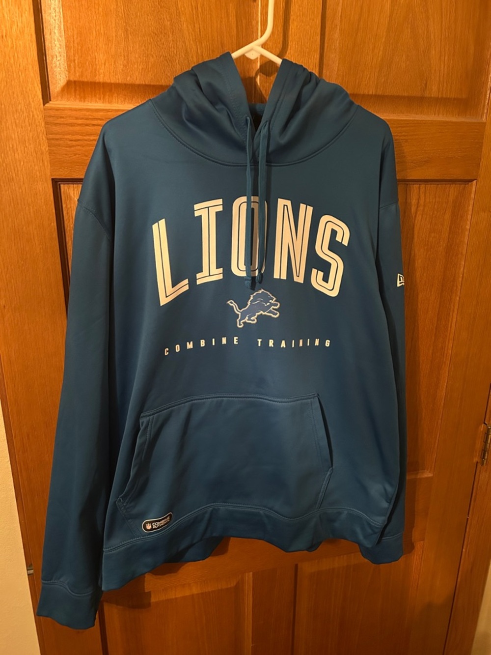 New Era Teal Detroit Lions Hoodie